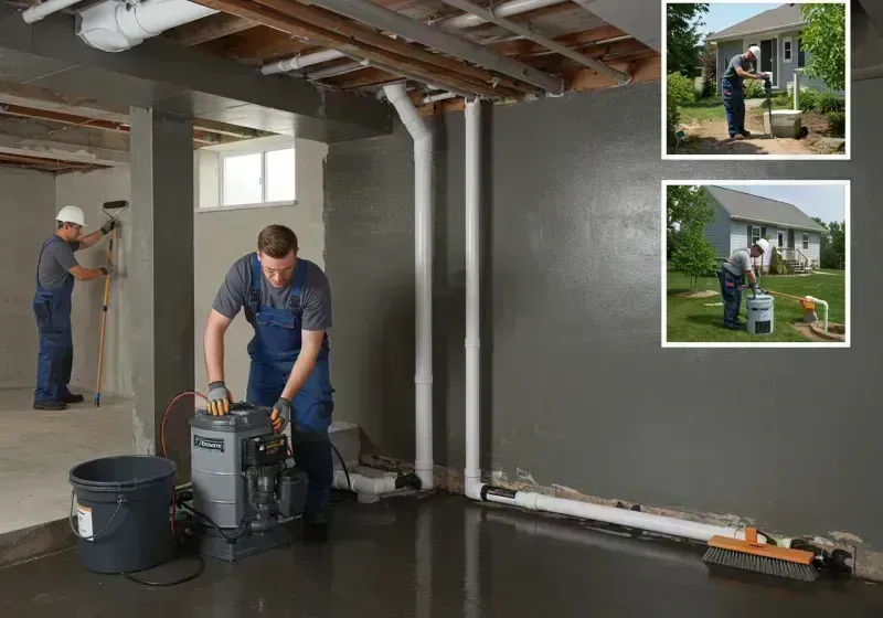 Basement Waterproofing and Flood Prevention process in West Columbia, TX